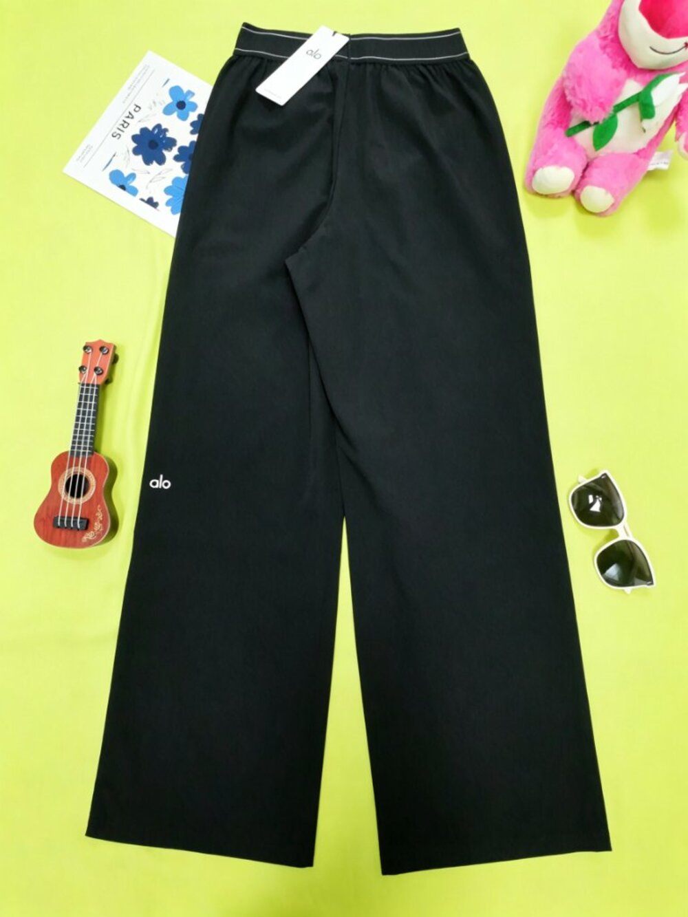 🐱‍👤NWT ALO Yoga Suit Up Trouser Black Womens Regular 30" Inseam🦓 - Picture 4 of 15